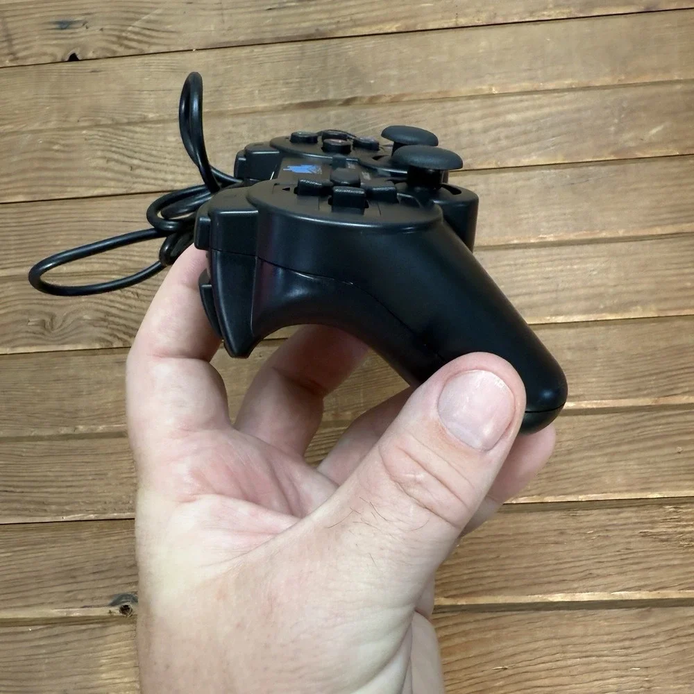 Etekcity Play Station 2 Controller Black Wired Retro Video Game PS2‎ Replacement